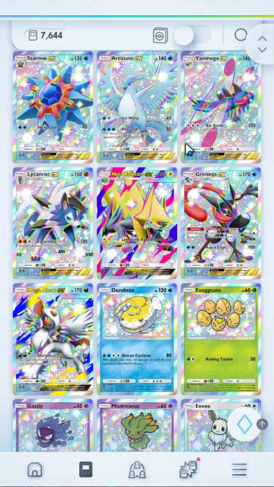 Pokémon TCG Pocket Accounts EN 7,6K Card|151 EX|3 Crown [Lugia,Aegislash,Bombi image 2
