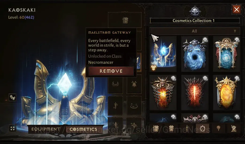 Diablo Immortal Accounts SA - Malah|CS ON|Lv60(462)|Necromancer|42k CR|Reso image 8