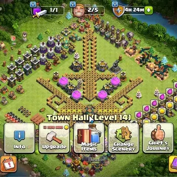 Clash of Clans Accounts High-End LV 136|TH 14-BH 7|HH 8|Limited Skin|BK 56,AQ 58,GW 24,MP 29,RC 29|BM 12,BC 12|769 Gems|CN