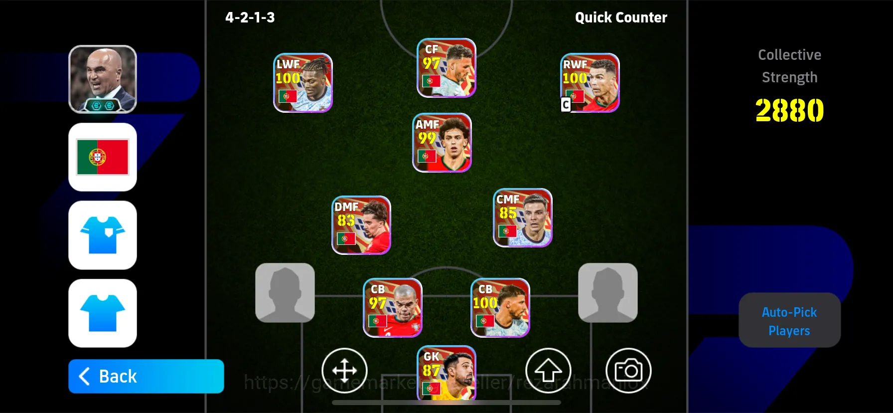 Buy eFootball Accounts - OVR 3236 • COIN ANDRO 1.1k