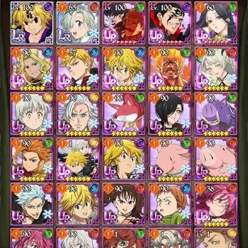 The Seven Deadly Sins: Grand Cross Accounts Midgame Global|1.6M CC|Story CH14|890 Diamonds| 2LR+11UR(Nemesis Meliodas
