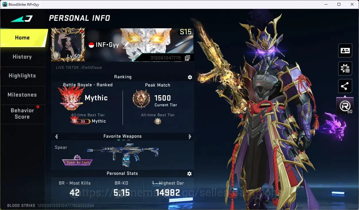 Blood Strike Accounts ASIA | Eternal MELEE: Chainblade | Eternal UMP45 - image 1