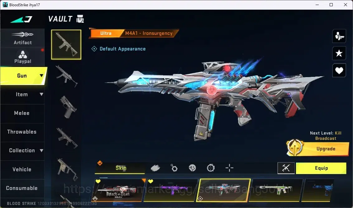 Blood Strike Accounts ASIA | 1 EVO: FAL | 1 AOT: M4A1 | 2 ULTRA GUN | 1 image 3
