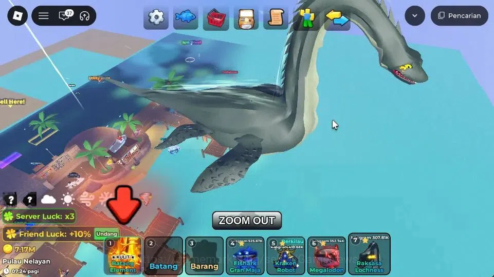 Roblox Accounts FISH IT Lv 768|1 SC+4 Myth Rod(Element,Bamboo,Ghos image 12