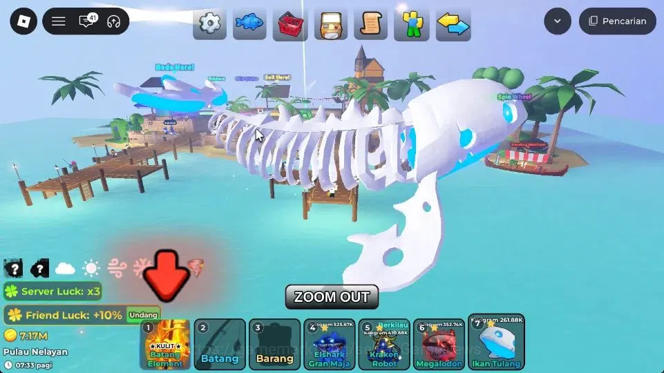 Roblox Accounts FISH IT Lv 768|1 SC+4 Myth Rod(Element,Bamboo,Ghos image 13