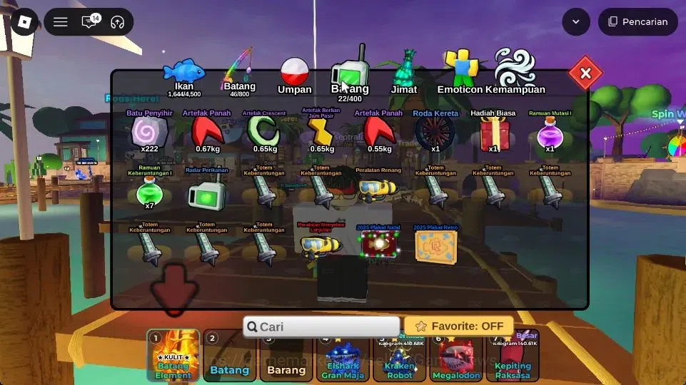 Roblox Accounts FISH IT Lv 768|1 SC+4 Myth Rod(Element,Bamboo,Ghos image 6