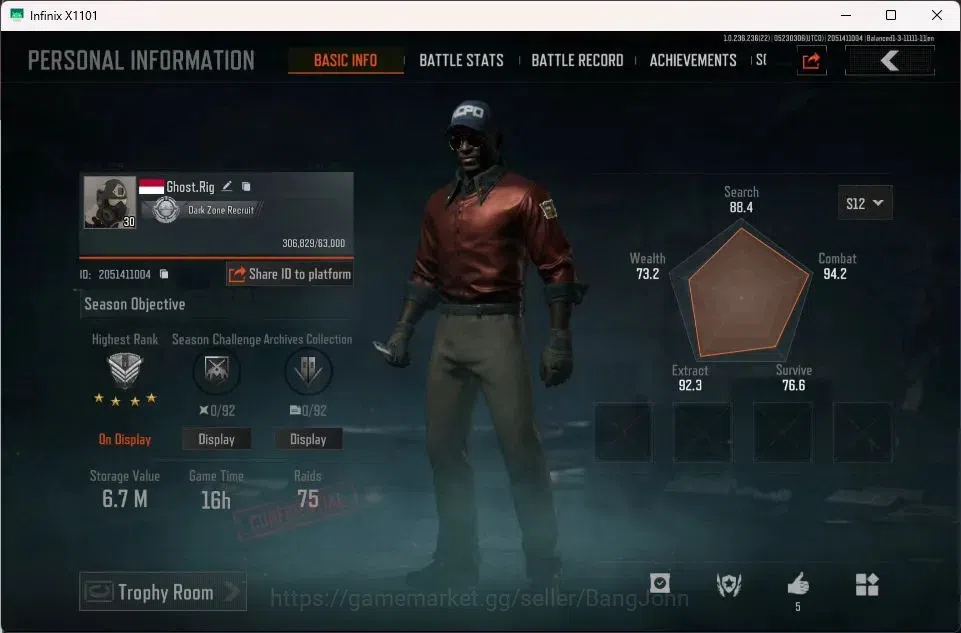 Arena Breakout Accounts Mid-Tier Mobile | LV 30 | SV 6.7 M | CV 3.8 M | AKM, QS AKS-74U, GM AK-12, ET USAS-12, |Corpo Set 1