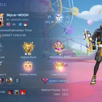 Mobile Legends: Bang Bang Accounts Others Global|329 Skin|Exalted|Aspirants Vexana|MetroZero Roger|Sanrio