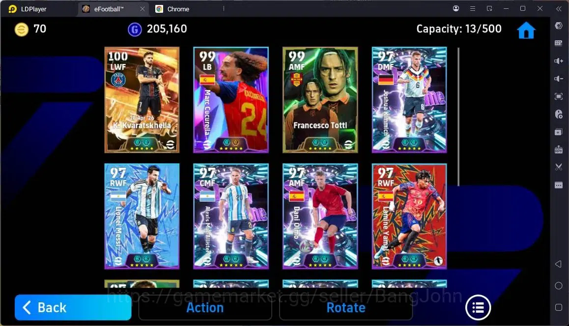 Buy eFootball Accounts - Mobile | PW 3159 | Bigtime Kvaratskhelia