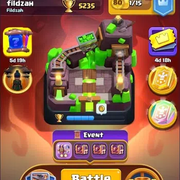 Clash Royale Accounts Starter Trophy 5235 | CL 1023 | KTL 12 | 107 Cards | 1 Hero | 7 Evo | Arena 15 | 300 Gems | Proteck