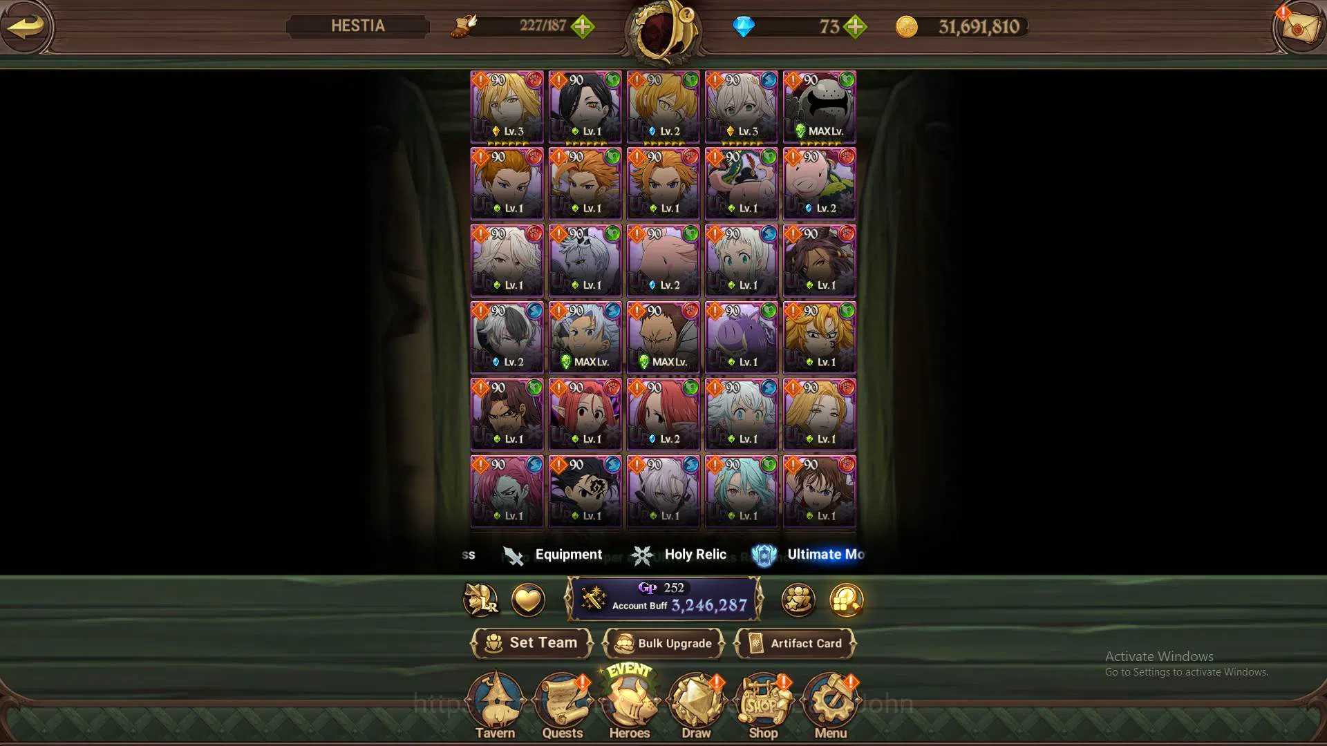 The Seven Deadly Sins: Grand Cross Accounts Others GLOBAL|3.2m CC|2LR Roxy,Helbram|UR 12