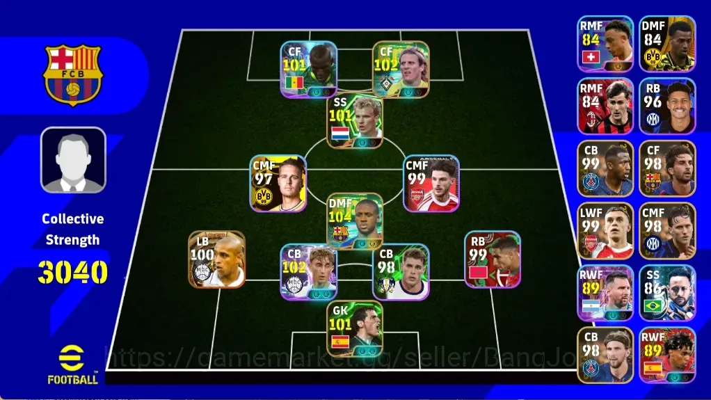 eFootball Accounts Legends & Iconic Players Mobile|PW 3040|BIGT Roberto Carlos,Epic Yaya Toure,Dennis Bergkamp,Diego 1