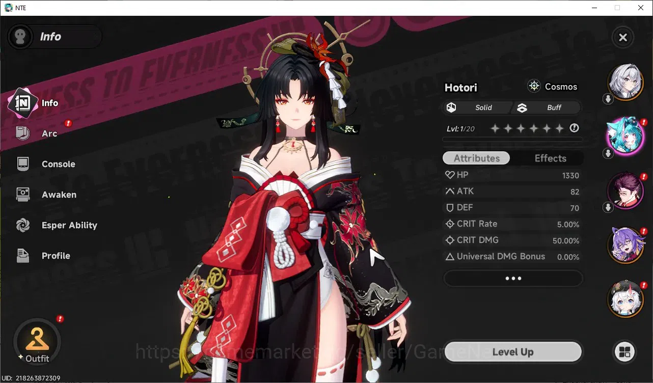 Neverness to Everness Accounts GLOBAL Europe|HL 3|3 S-Class [Hotori,Sakiri,Fadia] image 3