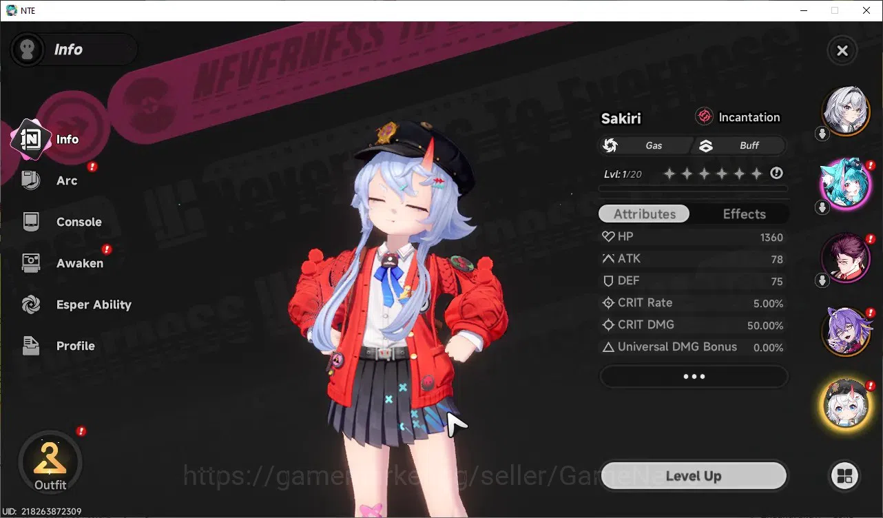 Neverness to Everness Accounts GLOBAL Europe|HL 3|3 S-Class [Hotori,Sakiri,Fadia] image 5