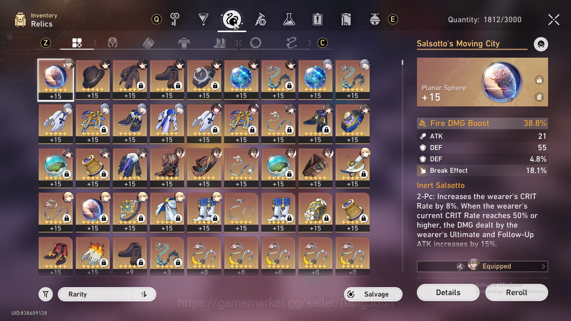 Honkai Star Rail Accounts ASIATL 60|7 Limit|Saber E6+Sign,Sunday,Sparkle,Rua image 8