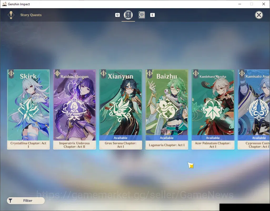 Genshin Impact Accounts Others ASIA|AR 56|Frezze Team ayaka|7 Limited+4(5*Weapon)|Yelan,Shenhe,Kazuha,Xiao,Etc|MC 18