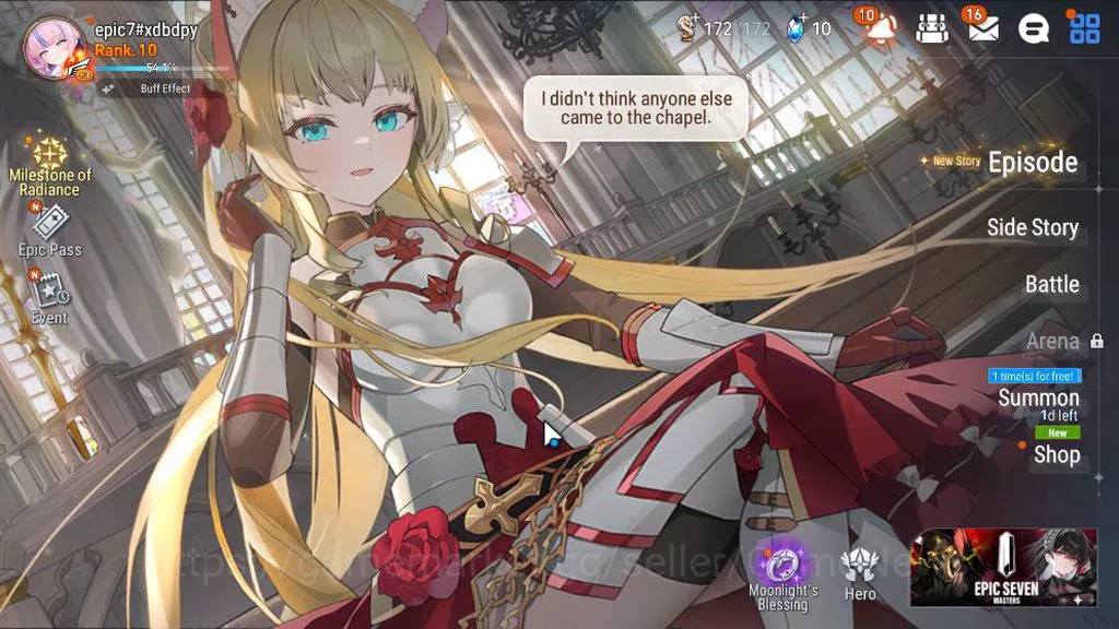 Epic Seven Accounts GLOBAL UNVERIF|New Era|2 ML(LOT Scales,Hellion Lua image 1