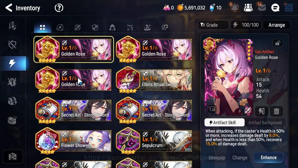 Epic Seven Accounts GLOBAL UNVERIF|New Era|2 ML(LOT Scales,Hellion Lua image 7