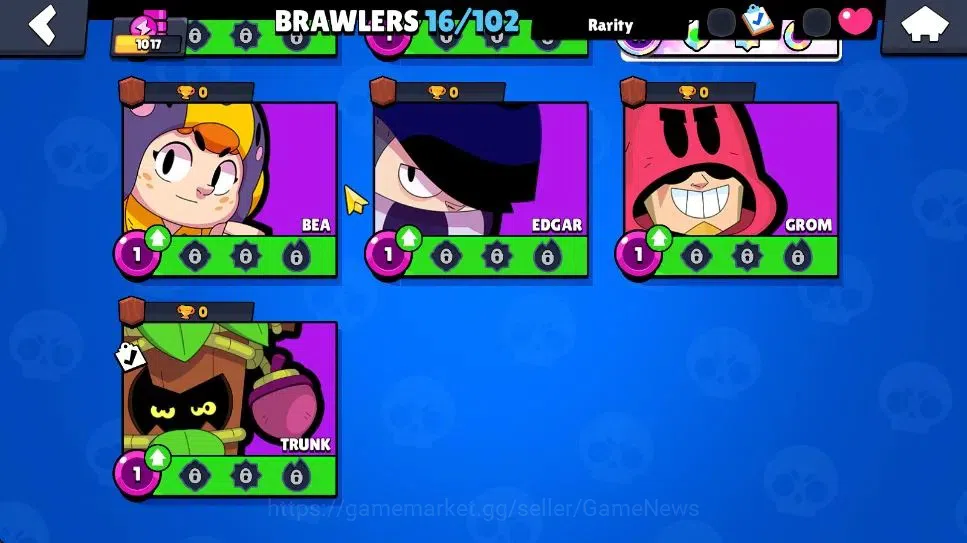 Brawl Stars Accounts 1017 Trophy|5593 Bling|16 Brawlers 1 Max Lvl [Colt,Emz] 1 Myth [El Quarterback] 1 Epic Skin 1 Super 10