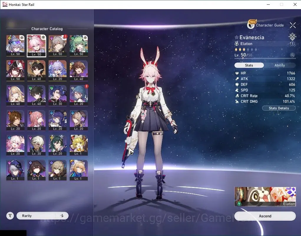 Honkai Star Rail Accounts Asia|TL 40|Ready Gacha 8,2K SJ|5 Limited|Silver Wo image 5