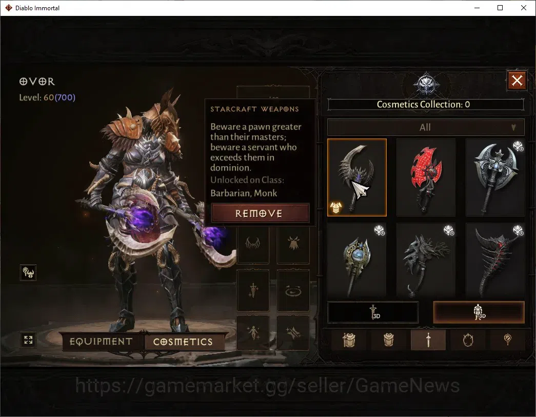 Diablo Immortal Accounts NA-High Heaevens|CS ON|Lv60(700)|Barbarian|40k CR| image 8