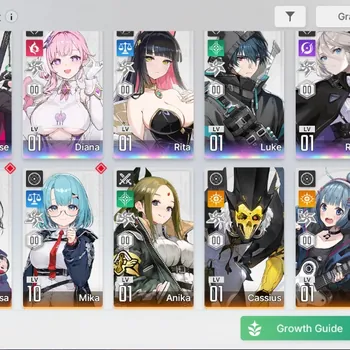 Chaos Zero Nightmare Accounts Global|Lv55| 5 SSR 1 Limited [RossweisseM2,Diana,Rita,Luke,Renoa]|11 SR