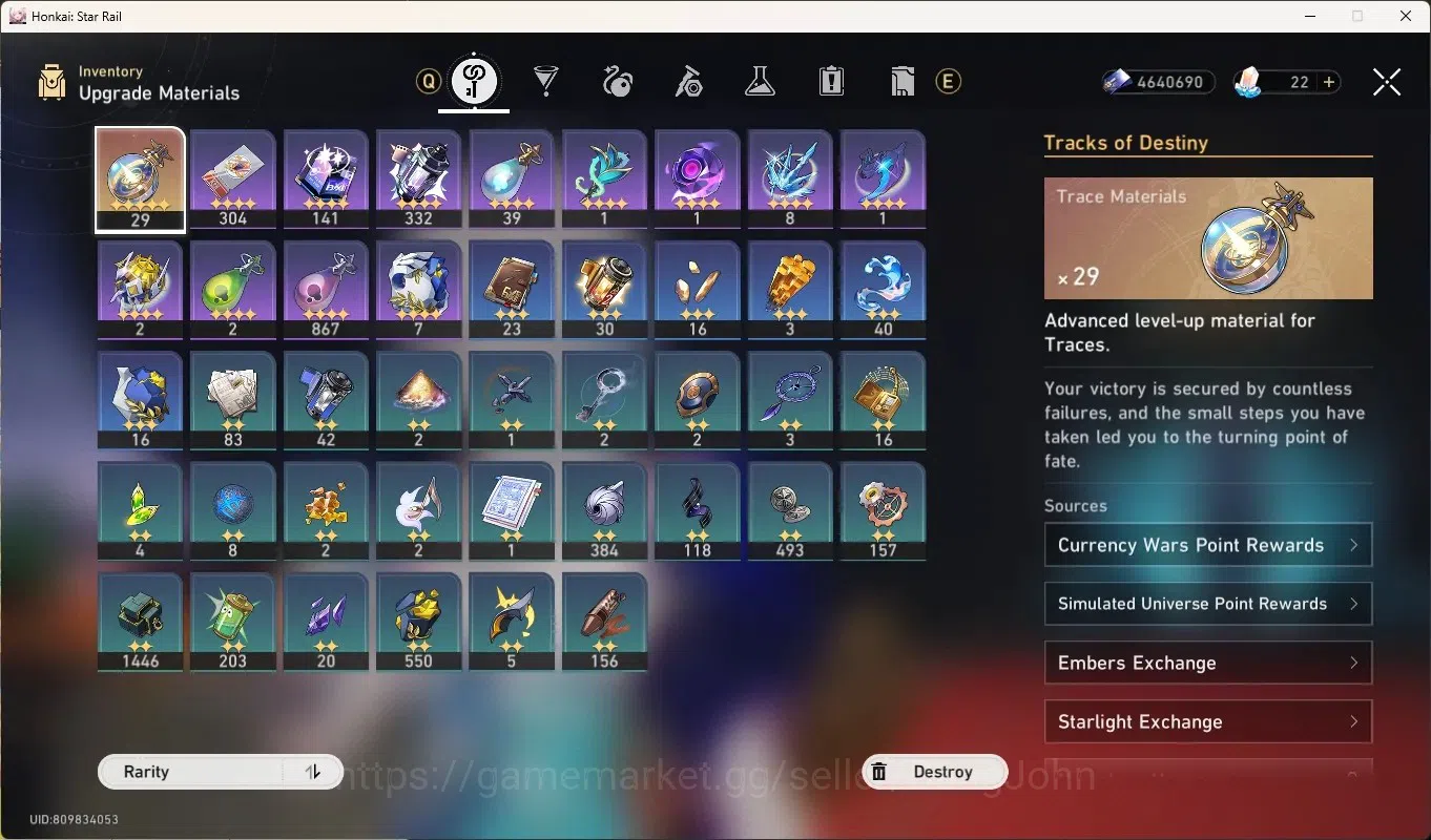 Honkai Star Rail Accounts End Game ASIA|TL 65|10 Limited 12