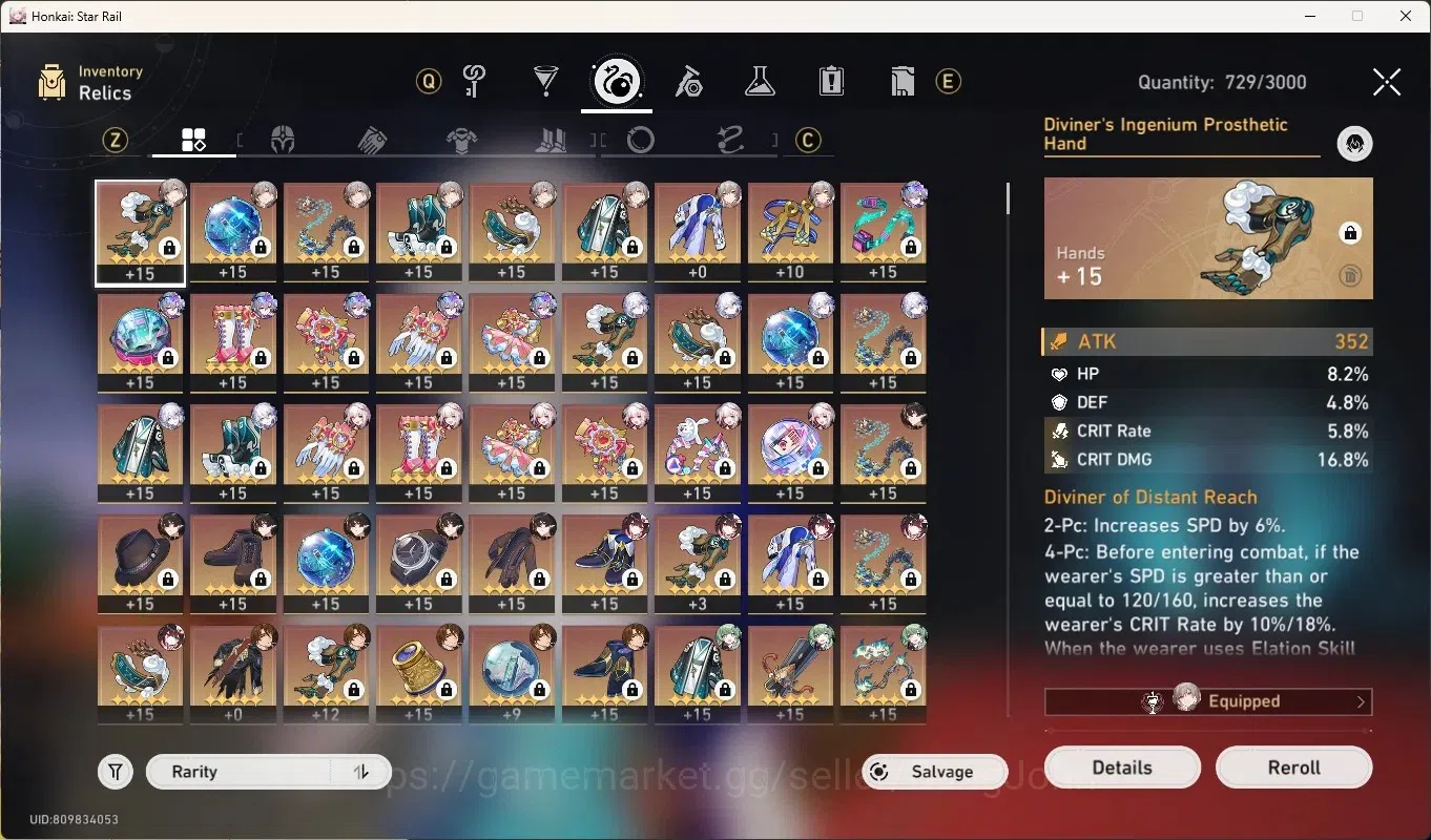 Honkai Star Rail Accounts End Game ASIA|TL 65|10 Limited 14