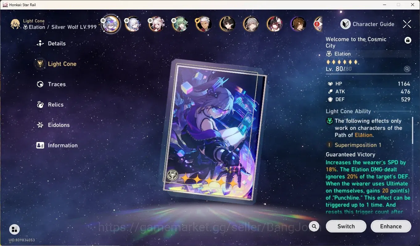 Honkai Star Rail Accounts End Game ASIA|TL 65|10 Limited 4