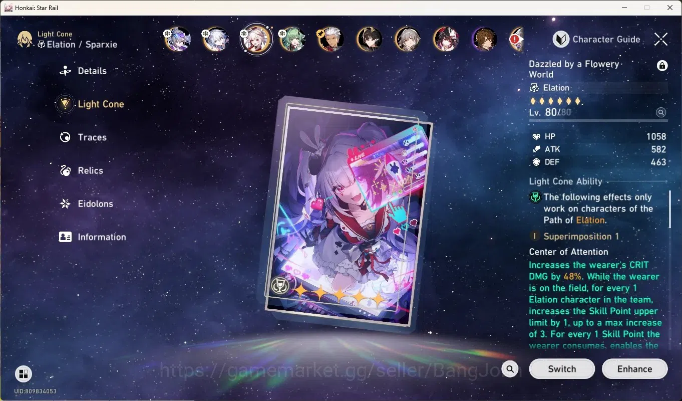 Honkai Star Rail Accounts End Game ASIA|TL 65|10 Limited 6