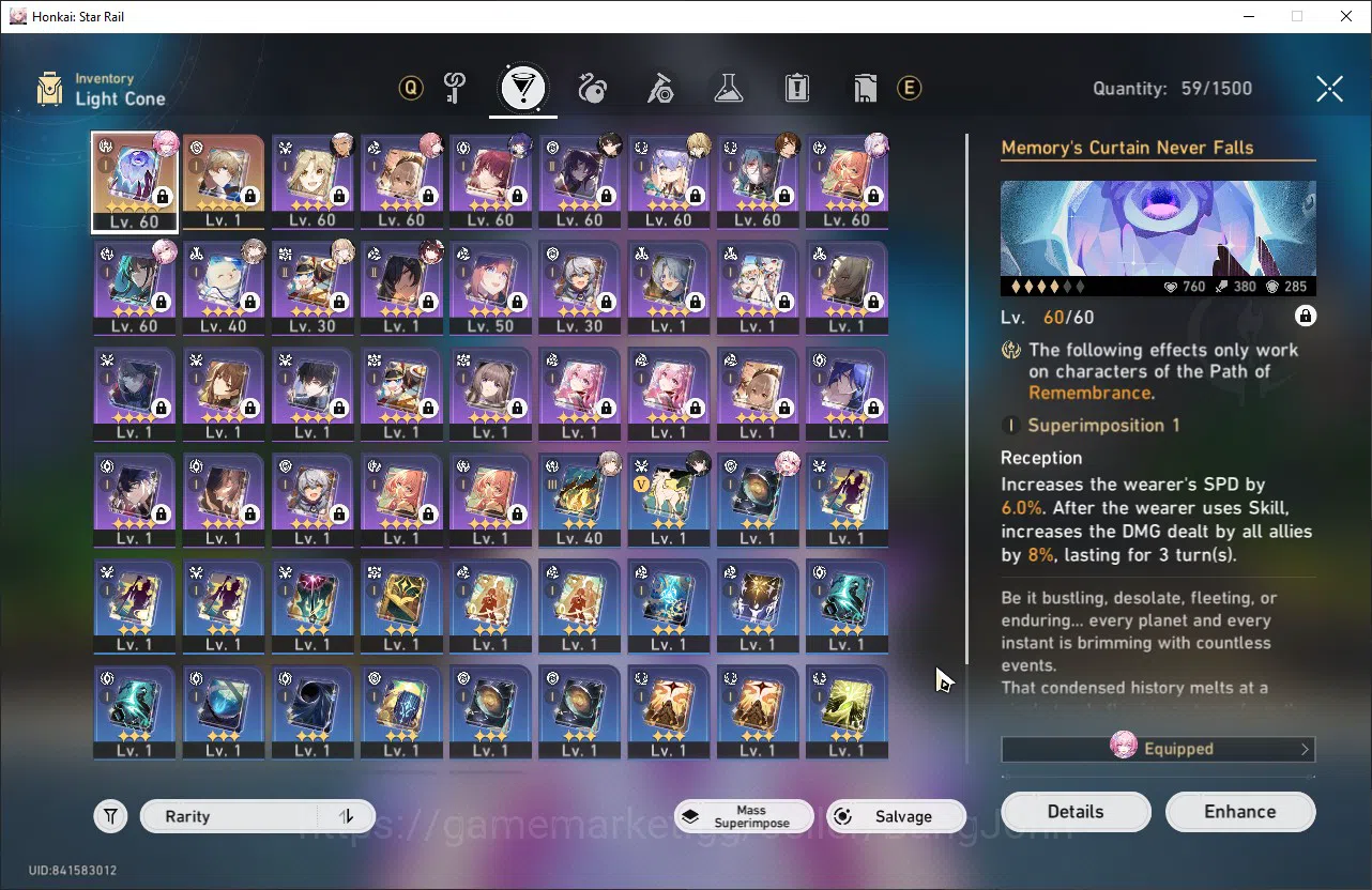 Honkai Star Rail Accounts ASIA | TL 48 | 7 Limit | Castorice | Cyrene | Ever image 4