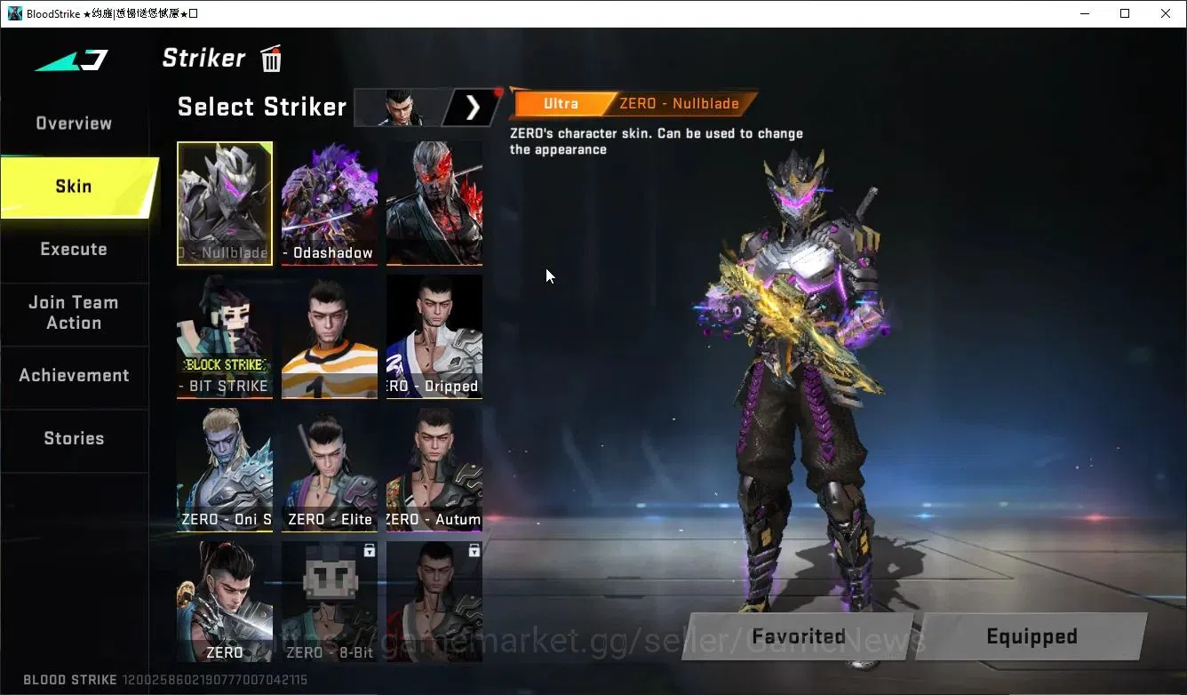 Blood Strike Accounts ASIA|ETERNAL Zero,DeAgle+MELEE Shuriken,Collab ENZ image 4