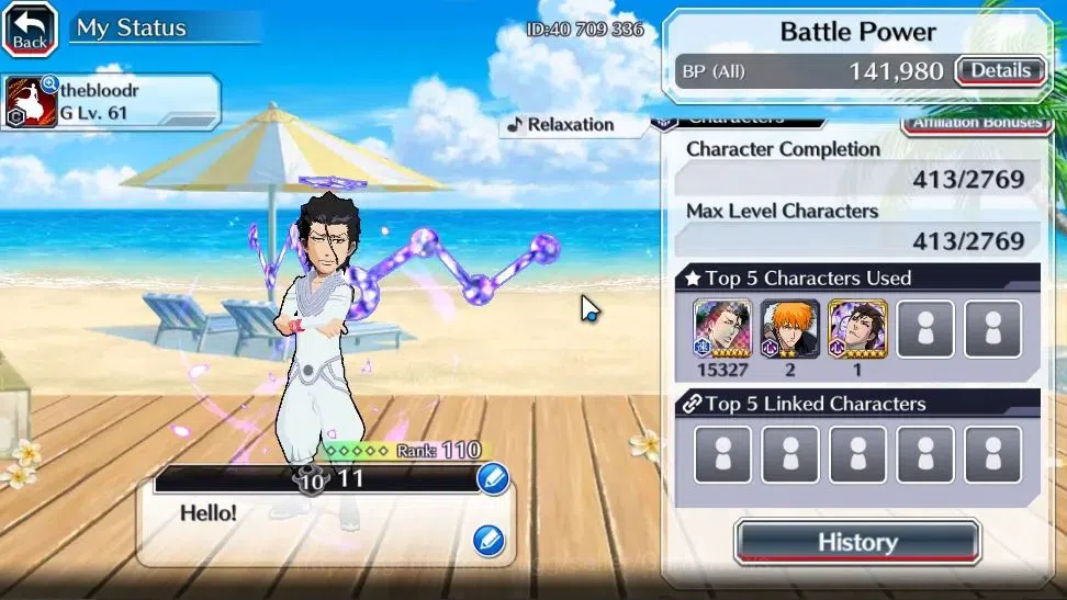 Bleach: Brave Souls Accounts Others [GLOBAL]20K Orb|Ichigo Dream Team,Swimsut26 Gisele,OrientSoc Bambieta,SwimSut25 3
