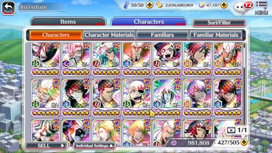 Bleach: Brave Souls Accounts High-End [GLOBAL]47K Orbs|Trio TYBW25(Rangiku,Toshiro,Mayuri),Kon,Trio Battle Fierce,Etc|4,7K 7