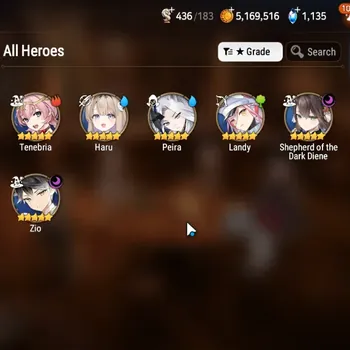 Epic Seven Accounts Starter Global|Unverif|Starter 2 ML(Shepherd of the Dark Diene, Zio)|Abyss F51|PoH+Bless ON|Theater