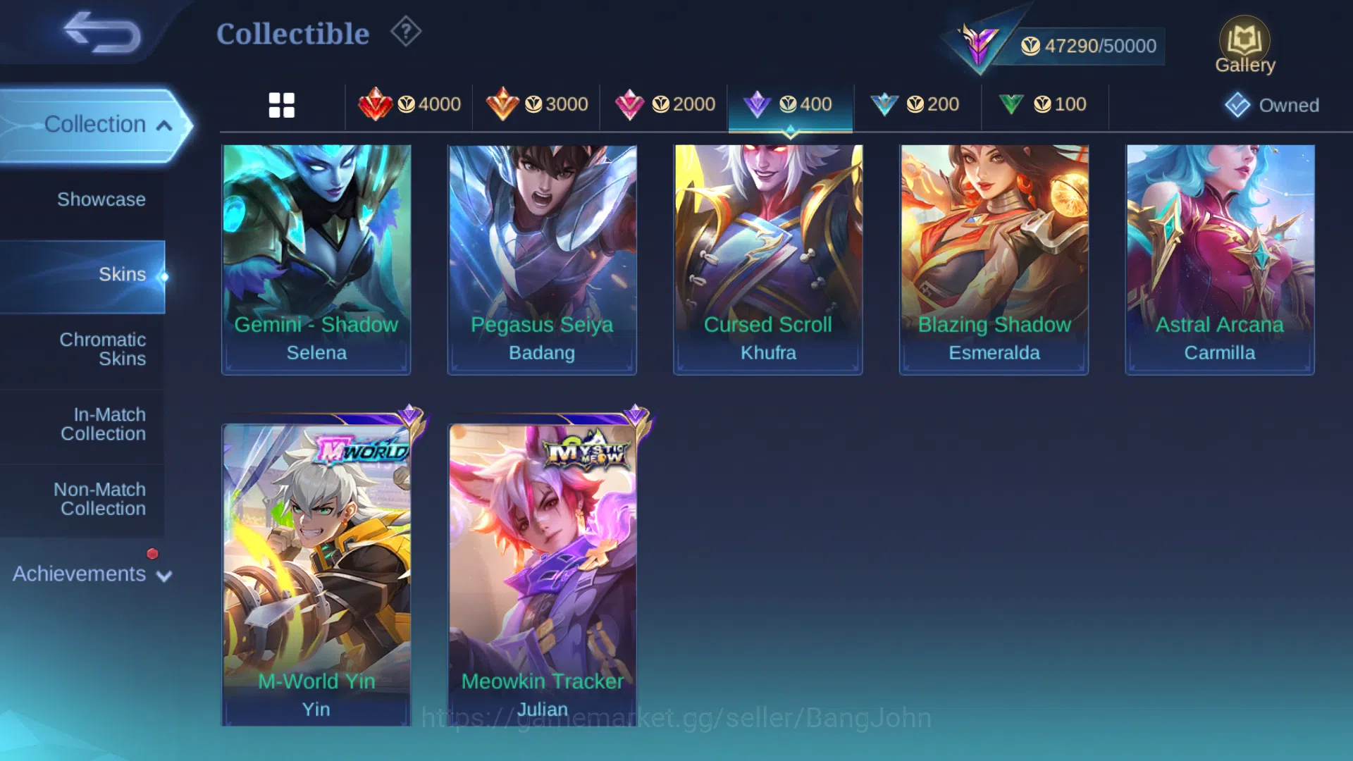 Mobile Legends: Bang Bang Accounts Hero 131 | Skin 225 | Emblem All Max | Collector G image 8