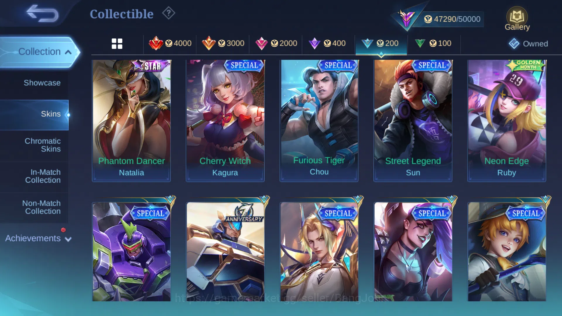 Mobile Legends: Bang Bang Accounts Hero 131 | Skin 225 | Emblem All Max | Collector G image 9