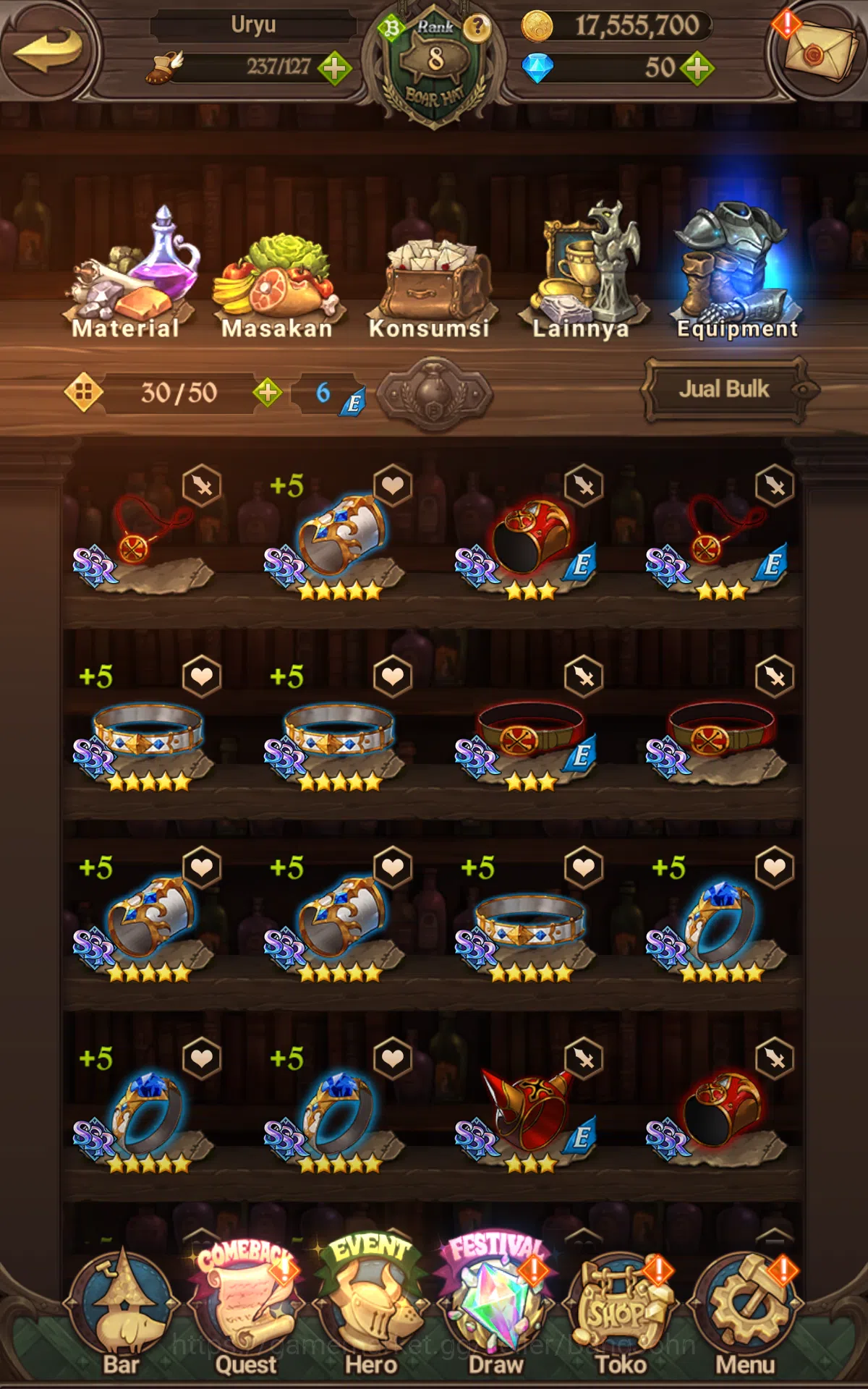 The Seven Deadly Sins: Grand Cross Accounts Global|Starter|1.1M CC|UR Merlin&Esca,Eastin,Chaos image 6