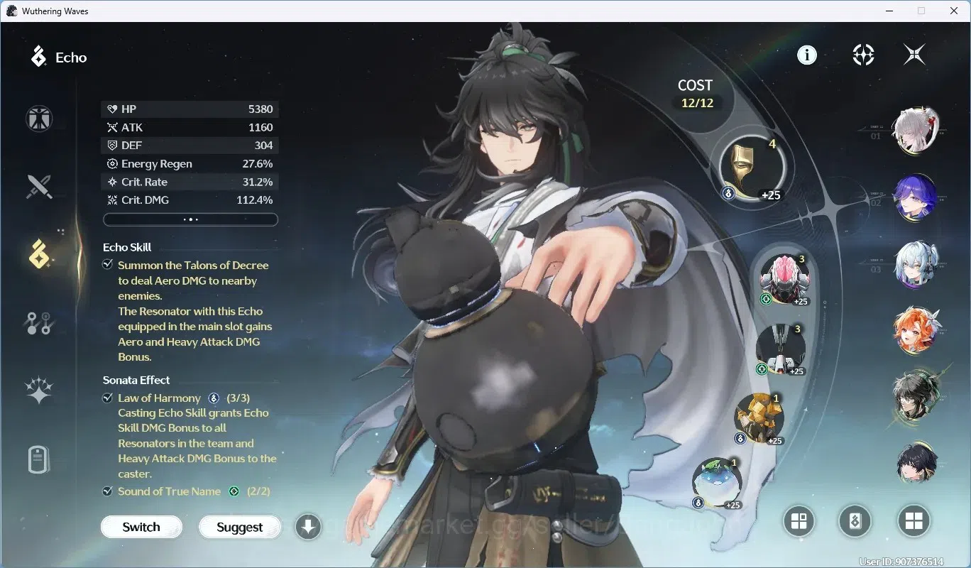 Wuthering Waves Accounts SEA|UL 57|Rank 6|6 Char Limited([Hiyuki,Sigrika,Qi image 11