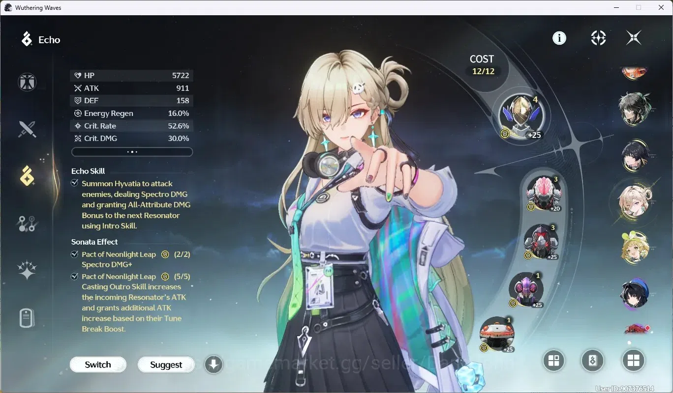 Wuthering Waves Accounts SEA|UL 57|Rank 6|6 Char Limited([Hiyuki,Sigrika,Qi image 12