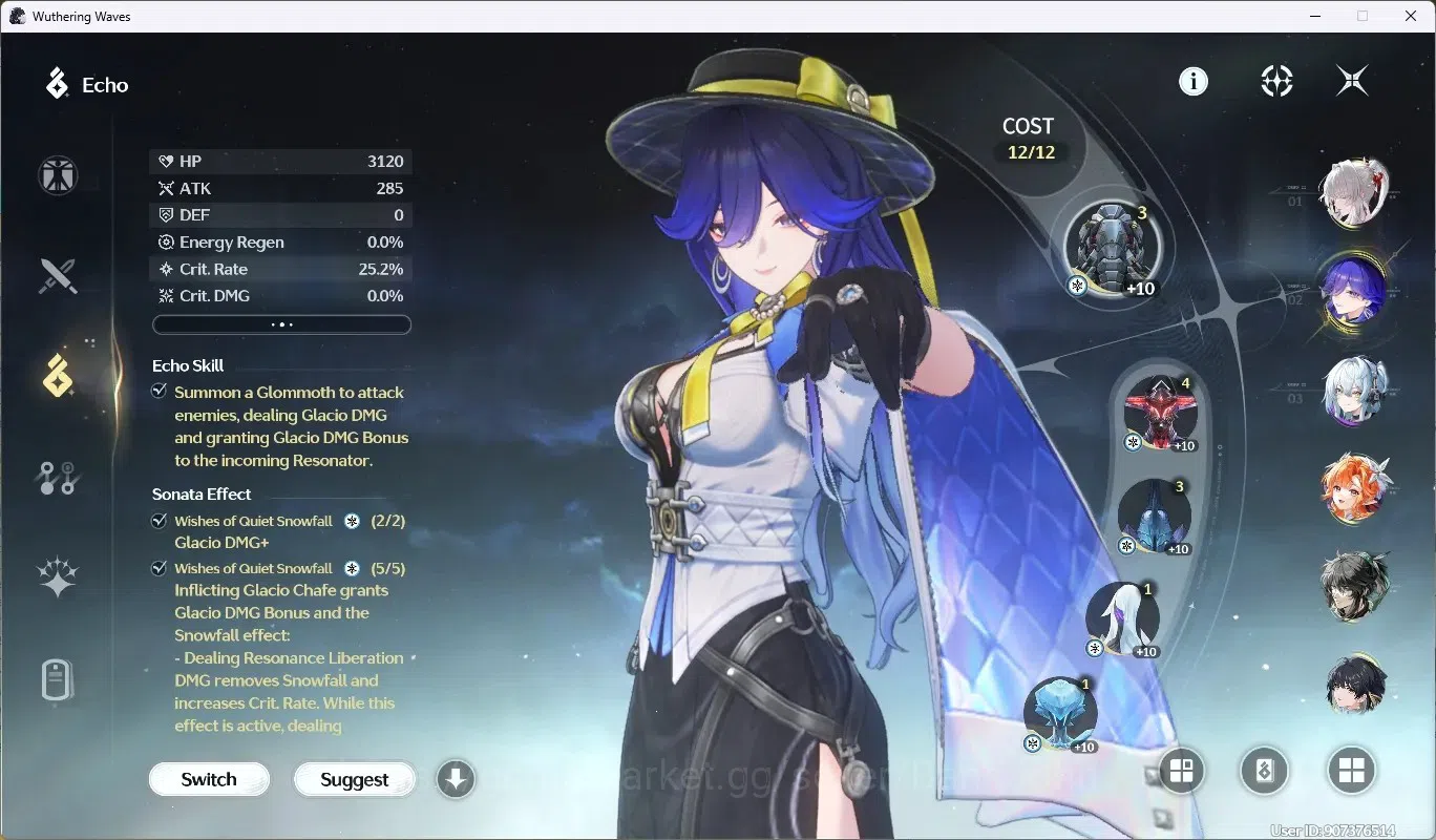 Wuthering Waves Accounts SEA|UL 57|Rank 6|6 Char Limited([Hiyuki,Sigrika,Qi image 9