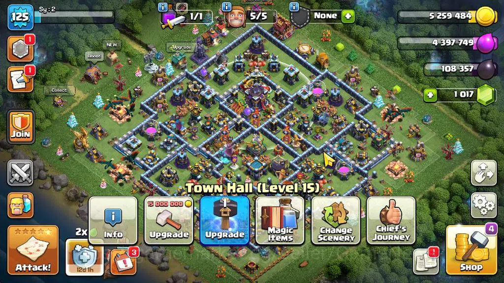 Clash of Clans Accounts TH 15 - BH 6| LV 125 | HH 8| BK 61,AQ 65,GW 33,MP image 1