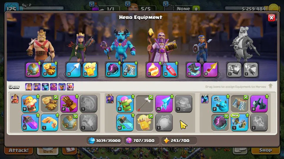 Clash of Clans Accounts TH 15 - BH 6| LV 125 | HH 8| BK 61,AQ 65,GW 33,MP image 4