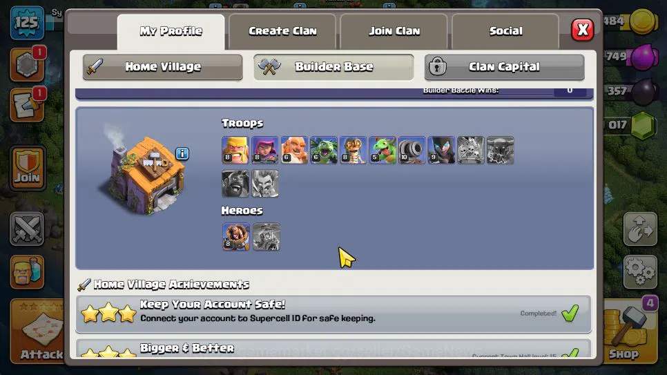 Clash of Clans Accounts TH 15 - BH 6| LV 125 | HH 8| BK 61,AQ 65,GW 33,MP image 8