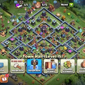 Clash of Clans High-End TH 15 - BH 6| LV 125 | HH 8| BK 61,AQ 65,GW 33,MP  image 1