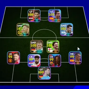 eFootball Accounts High-End Android | 2 Epic B.Scweinsteiger,Marco Reus | 4 Show Time Ferran Torres,Lionel Messi,Lamine