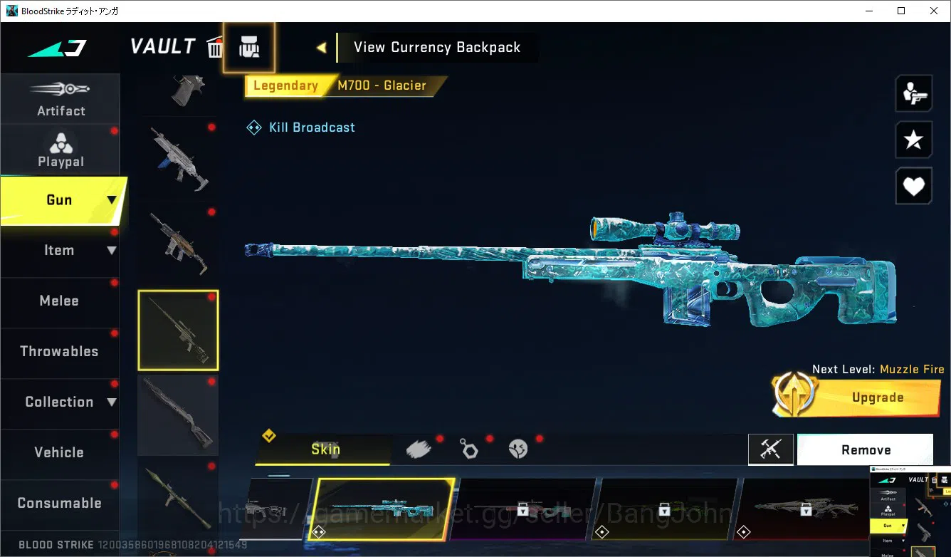 Blood Strike Accounts ASIA | 7DS AK47, AOT KAG, Ultra M82+Vector, Melee image 11