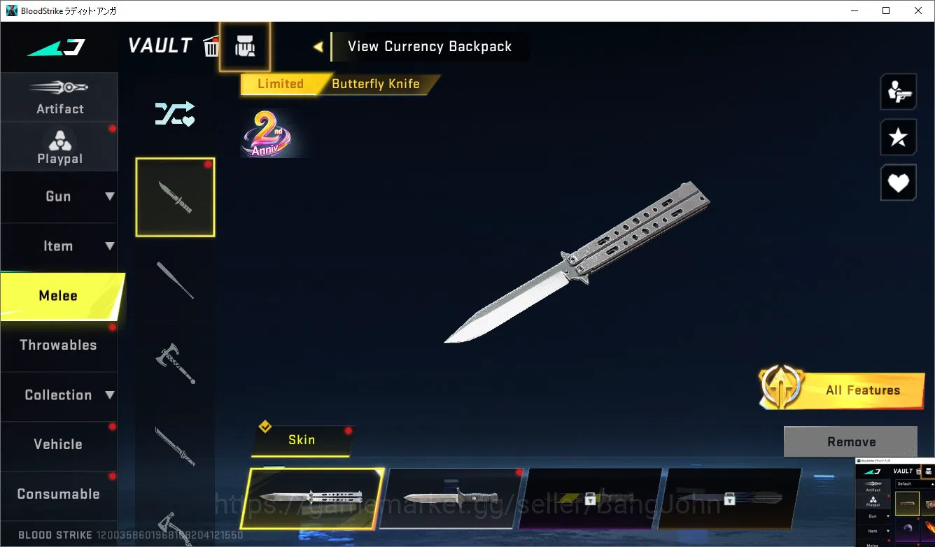 Blood Strike Accounts ASIA | 7DS AK47, AOT KAG, Ultra M82+Vector, Melee image 2