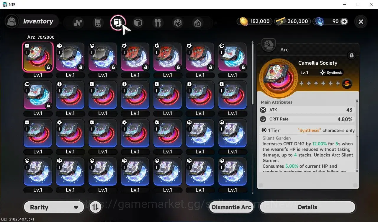 Neverness to Everness Accounts Global EUROPE HL 3| 3 SSR [Baicang+Sign, Hathor, Daffodill]|5 Blue Dice|5 SR [Adler,Skia 9
