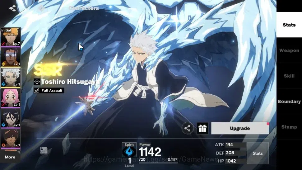 BLEACH: Soul Resonance Accounts Crunchyroll NA |Fresh Starter LV 3|2 SSR Toshiro H image 2